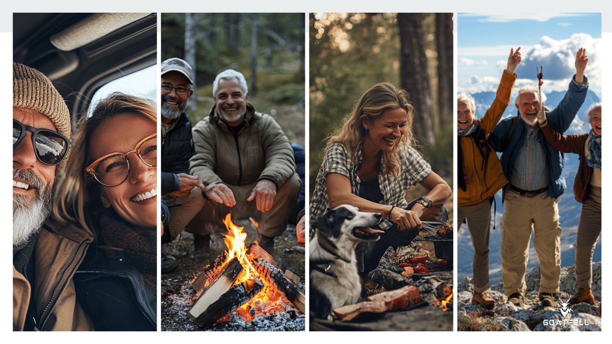 people having fun during their adventures 